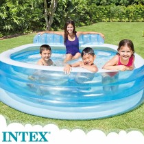 Piscine gonflable Intex Fauteuil Bleu Blanc 590 L 229 x 79 x 218 cm (2 Unités)