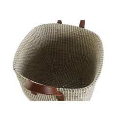 Basket set DKD Home Decor Natural Light brown Polyurethane Seagrass 38 x 38 x 35 cm