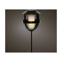 Lumière solaire Lumineo 898216 Effet flamme Torche Noir Fer 63 cm