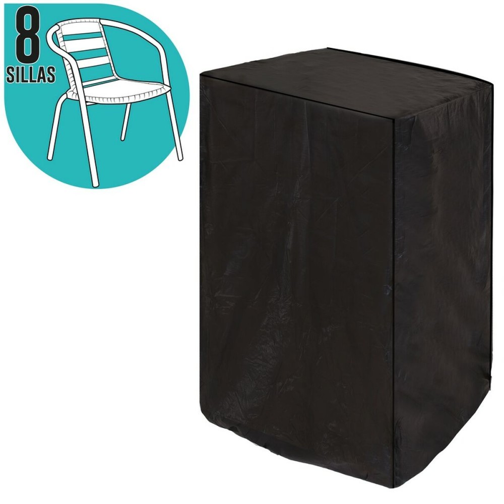 Stuhlüberzug Für Stühle Schwarz PVC 66 x 66 x 170 cm