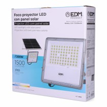 Projecteur EDM 31855 200 W 1500 lm Télécommande Panneau solaire photovoltaïque (6500 K)