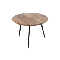 Jeu de 3 tables Bois Métal Fer Bois d'acacia 50 x 50 x 45 cm