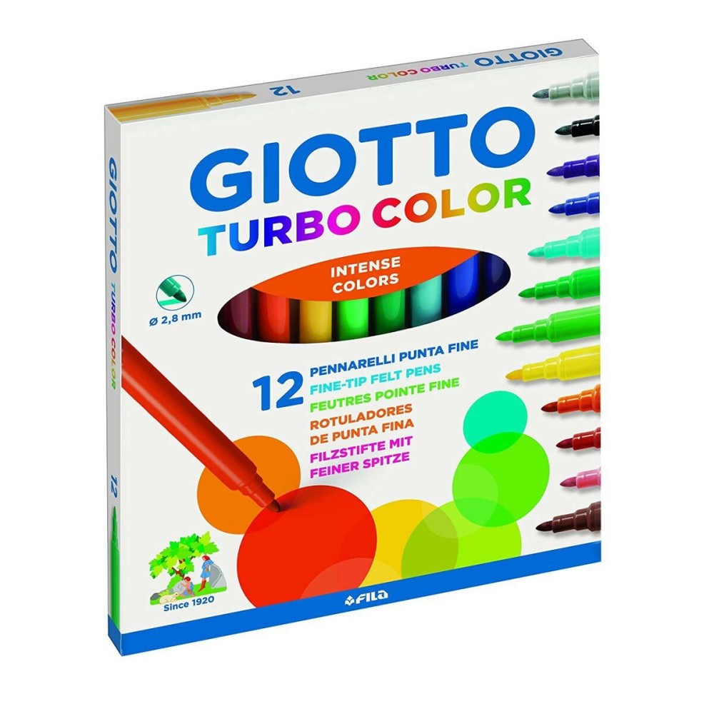 Set of Felt Tip Pens Giotto Turbo Color Multicolour (10 Units)