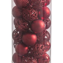 Boules de Noël Rouge Plastique 5 x 5 x 5 cm (30 Unités)