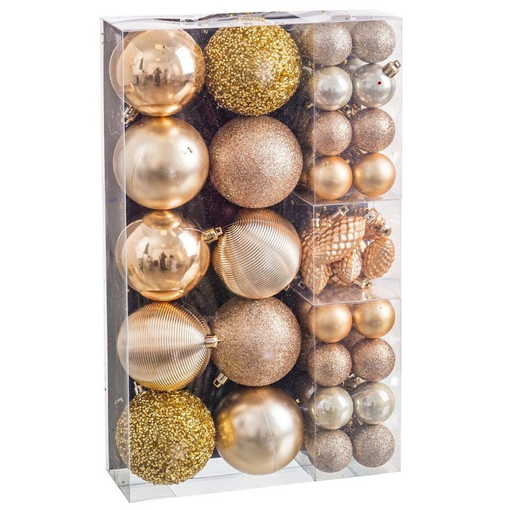 Boules de Noël Doré (50 Unités)