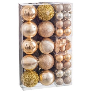 Boules de Noël Doré (50 Unités)