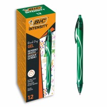 Gel pen Bic Gel-Ocity Quick Dry Green 0,3 mm (12 Units)