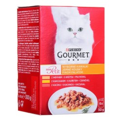 Cat food Purina Gourmet Chicken Turkey Duck 6 x 50 g