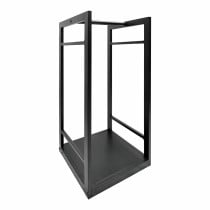 Log Stand EDM Black Metal 33 x 33 x 68 cm