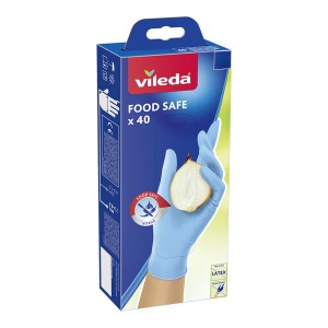 Disposable Gloves Vileda Food Safe 171013 S/M (40 Units)