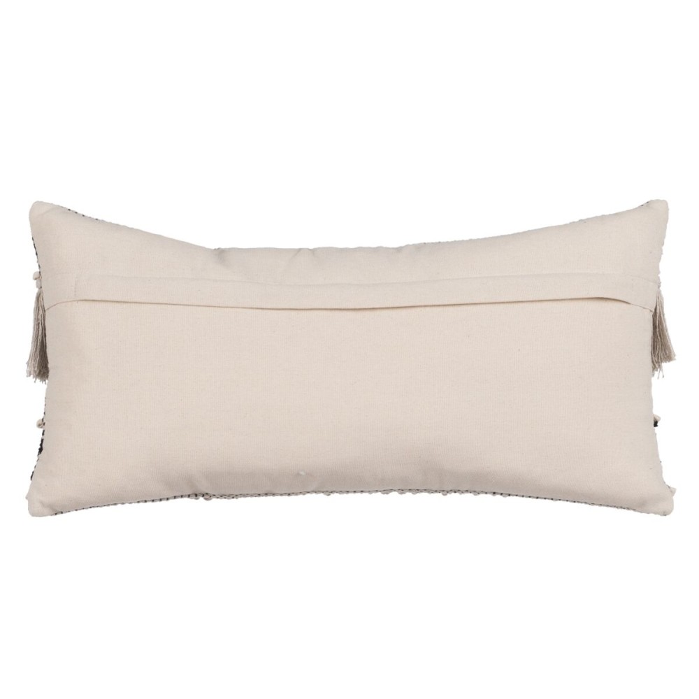 Coussin Coton Noir Beige 30 x 60 cm