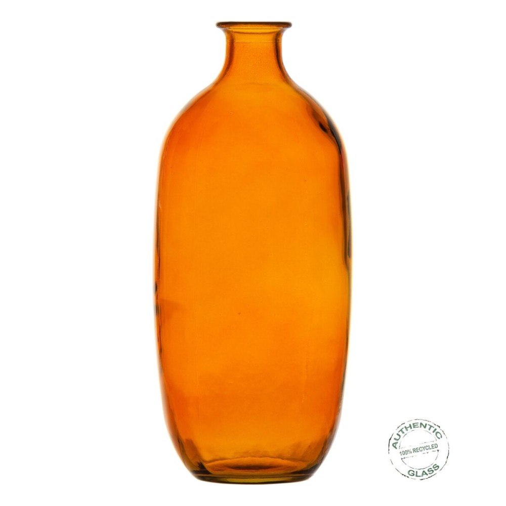 Vase Amber recycled glass 13 x 13 x 31 cm