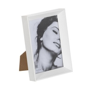 Photo frame White Wood Crystal 12 x 2,5 x 17 cm