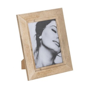 Fotorahmen Beige Holz Kristall