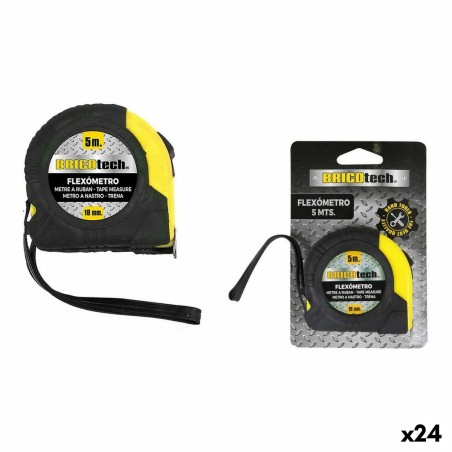 Tape Measure Bricotech 5 m 13,5 x 8,5 x 3 cm (24 Units)