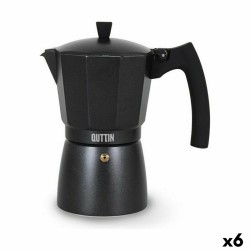 Italienische Kaffeemaschine Quttin 9 Tassen (6 Stück)