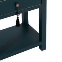 Table de Nuit ORIENT Bleu Bois d'épicéa Bois MDF 45 x 30 x 66 cm