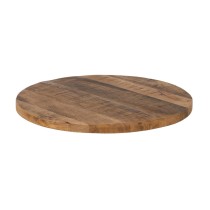 Plateau de table Rond Beige Bois de manguier 60 x 60 x 3 cm