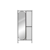 Hat stand Black Iron Mirror 70 x 4 x 160,5 cm