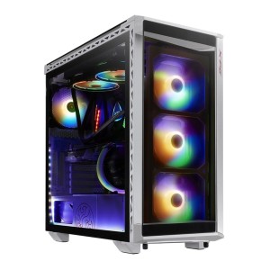 Gehäuse Semitour Mikro ATX / Mini ITX / ATX XPG Battlecruiser Weiß Schwarz ARGB