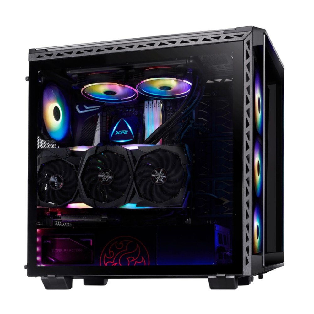 Gehäuse Semitour Mikro ATX / Mini ITX / ATX XPG Battlecruiser Weiß Schwarz ARGB