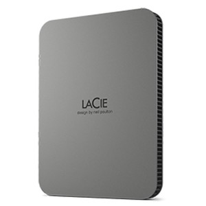 External Hard Drive LaCie Mobile Drive Secure Grey 4 TB HDD