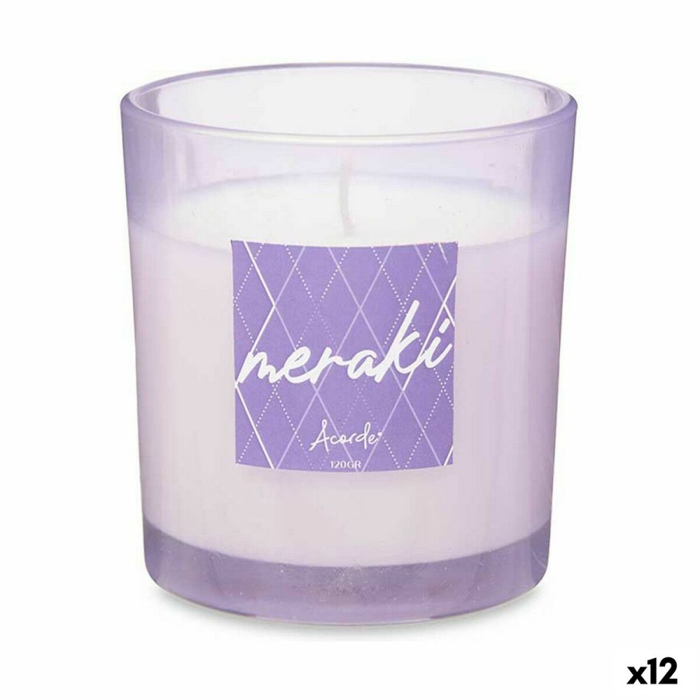 Scented Candle Acorde 86487 Violet 120 g (12 Units)