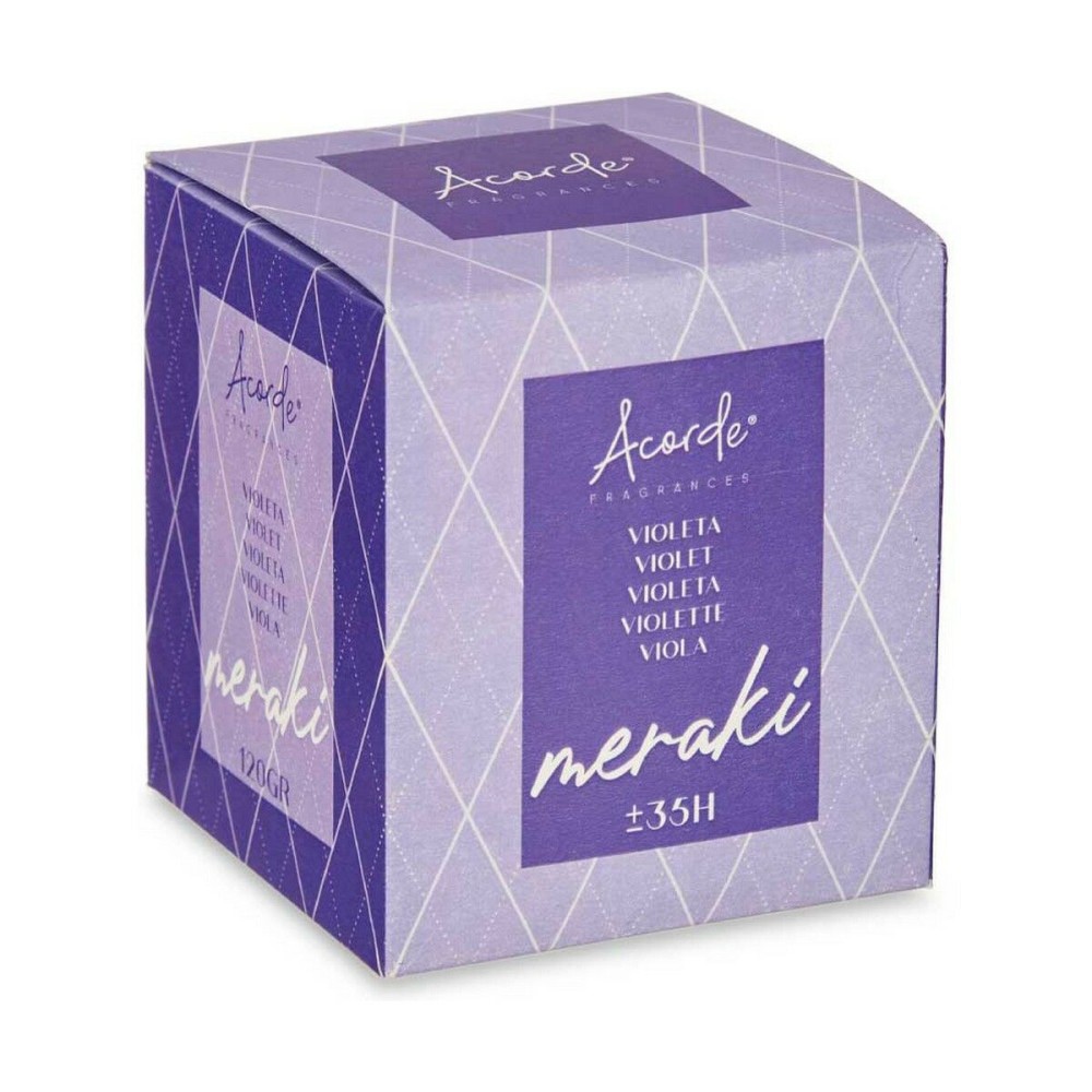 Scented Candle Acorde 86487 Violet 120 g (12 Units)