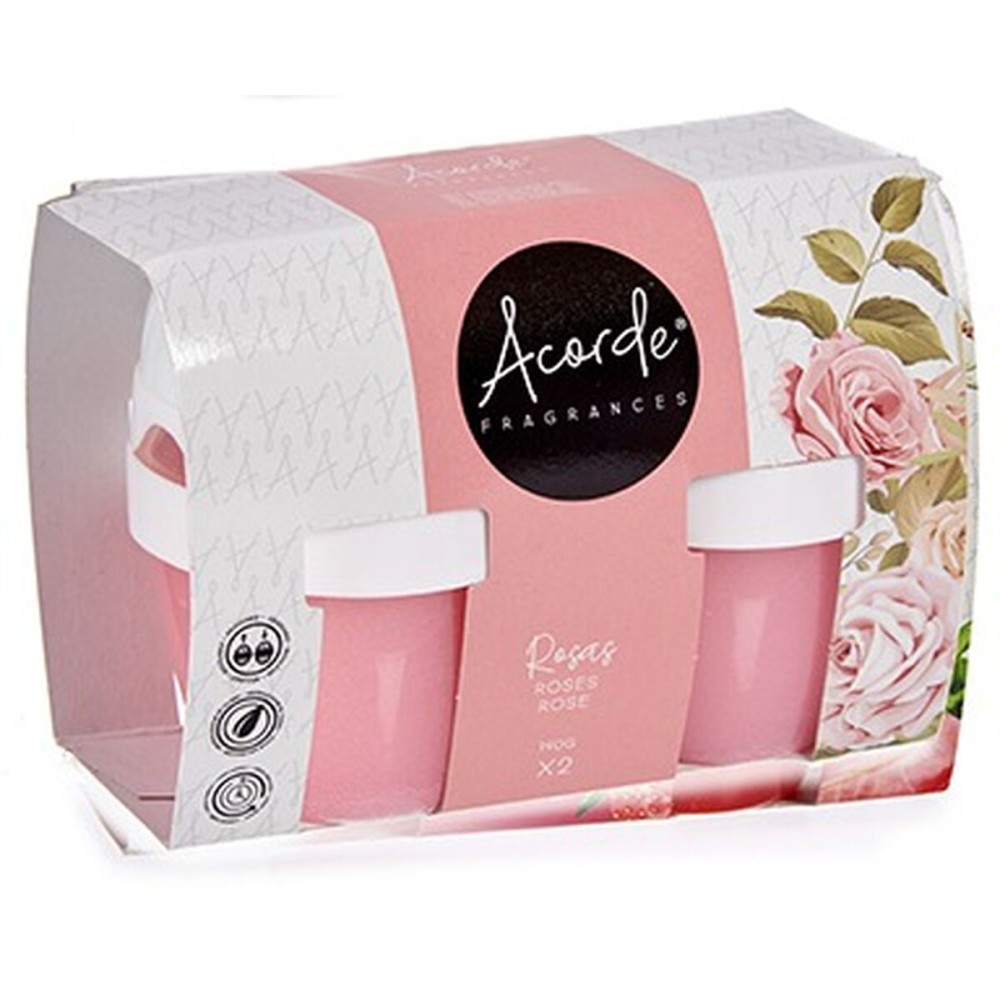 Air Freshener Set Acorde 1165-ROSE Roses Gel (24 Units)