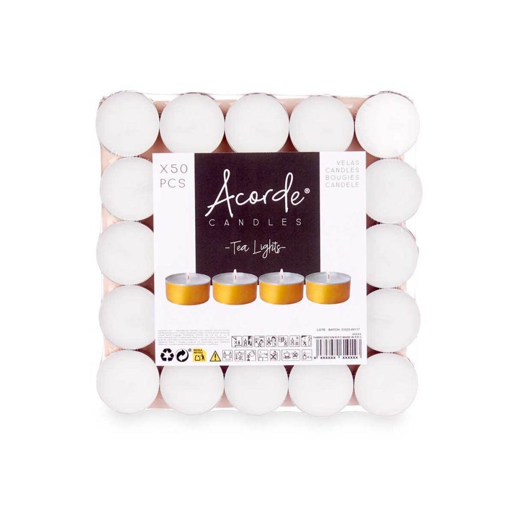 Candle Set Acorde Tea Lights (20 Units)