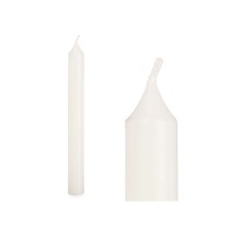 Ensemble de Bougies Acorde 126-A-AR Blanc 2 x 2 x 20 cm (12 Unités)