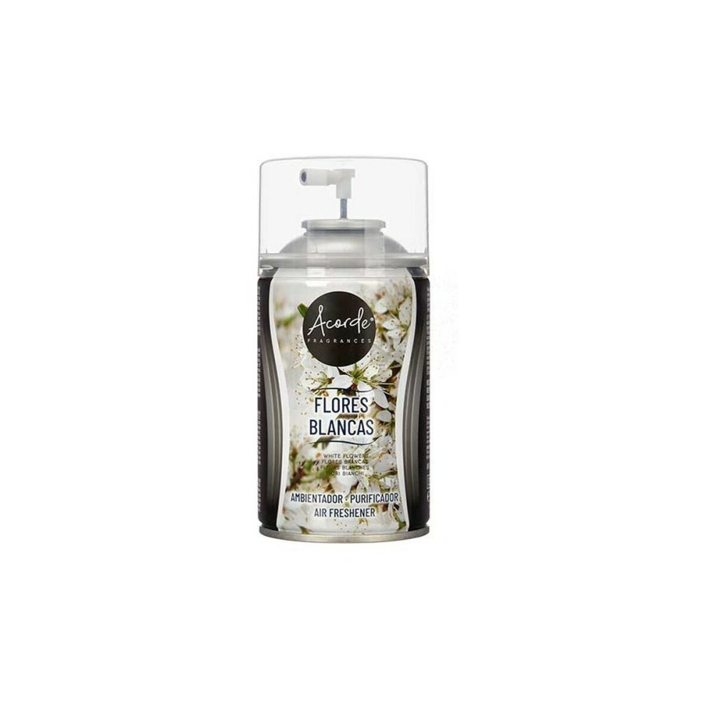 Recharges Pour Diffuseur Acorde 58463 Fleurs blancs 250 ml Spray (6 Unités)