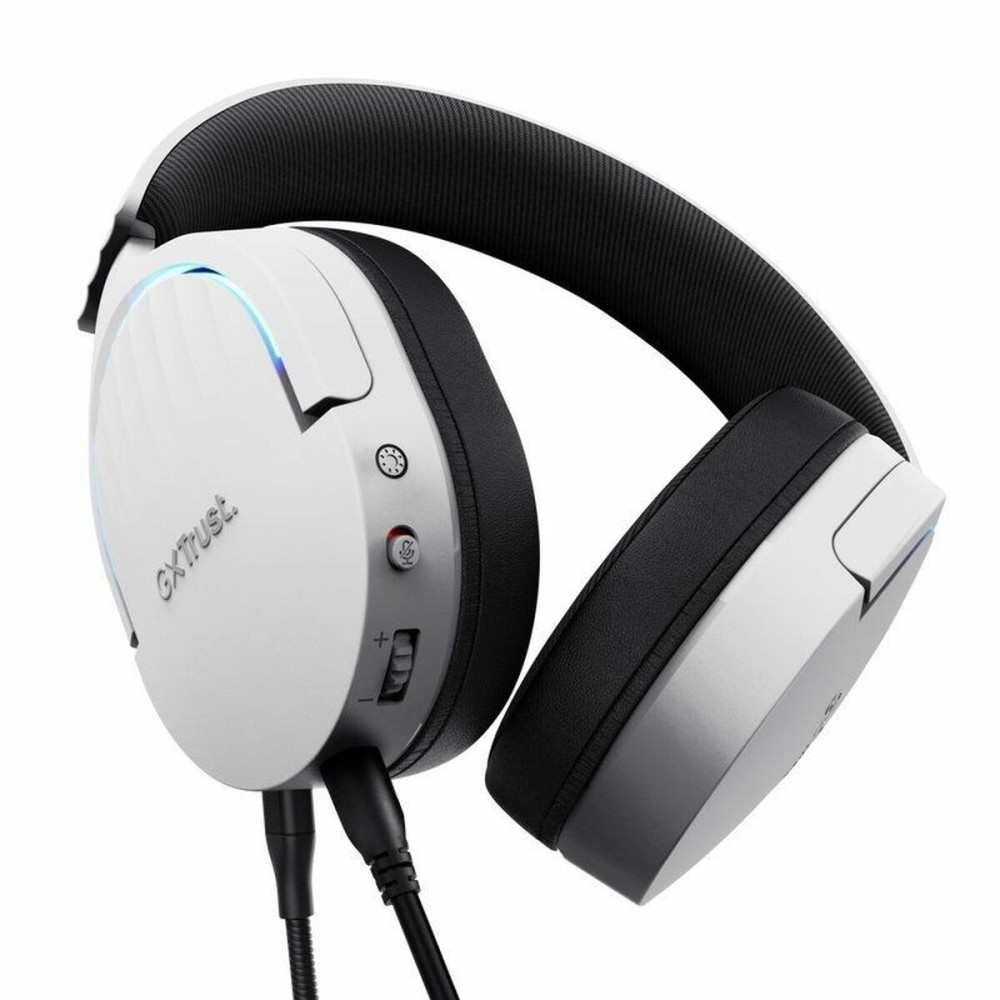 Gaming Headset with Microphone Trust GXT 490 White Black Multicolour Black/White