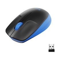 Souris Optique Sans Fil Logitech M190 1000 dpi Bleu Noir/Bleu