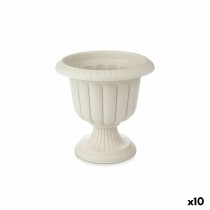 Cache-pot Verre Beige Plastique 35 x 34,7 x 35 cm (10 Unités)