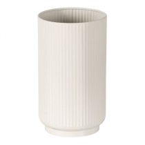 Set de pots de fleurs Crème Fer 16,5 x 16,5 x 28 cm (2 Unités)