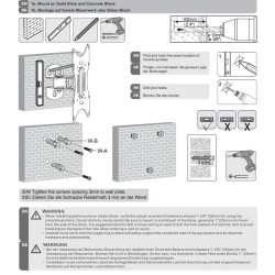 Bildschirm-Träger für den Tisch MacLean MC-501B 23" 42"