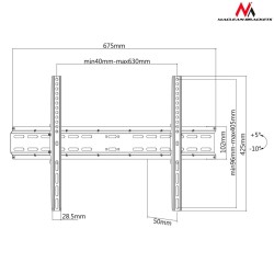 Screen Table Support MacLean MC-749 70" 37"