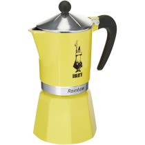 Italian Coffee Pot Bialetti Rainbow Yellow 6 Cups