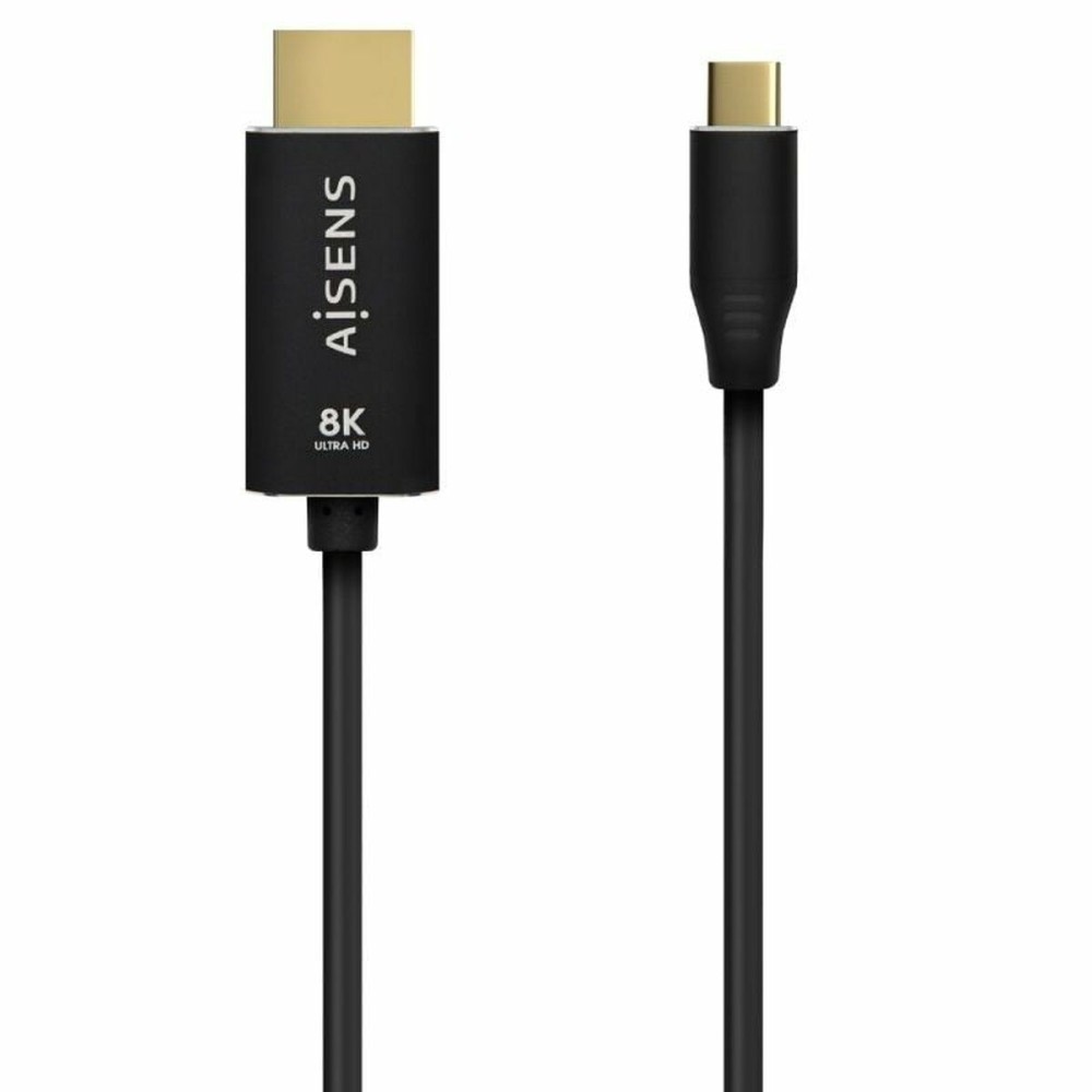 USB-C-zu-HDMI-Adapter Aisens A109-0712 Schwarz 2 m