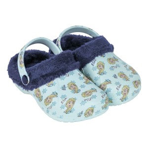 House Slippers Frozen Light Blue