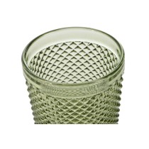 Set de Verres DKD Home Decor Vert Verre Avec relief 240 ml (6 Unités)