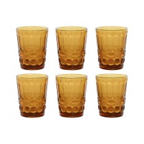 Set de Verres Home ESPRIT Verre Avec relief 240 ml