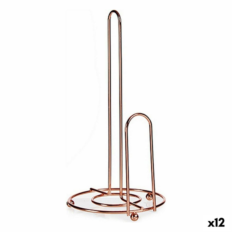 Kitchen Paper Holder Kinvara CN-W3803 Copper Steel 15,5 x 32 x 16 cm (12 Units)