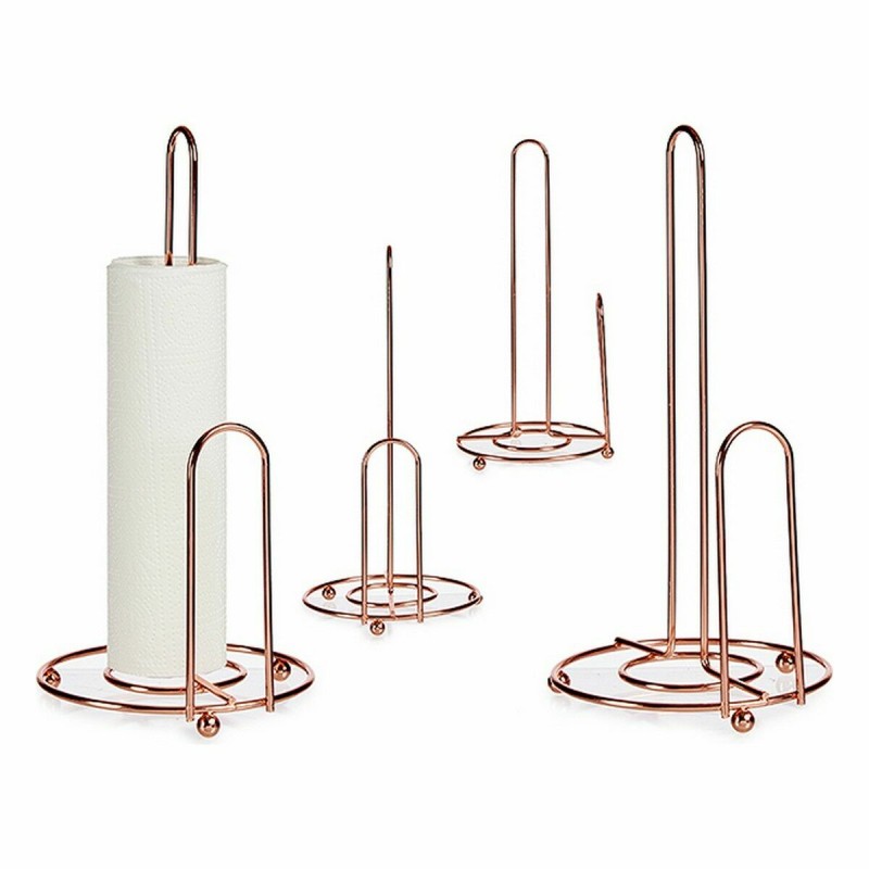 Kitchen Paper Holder Kinvara CN-W3803 Copper Steel 15,5 x 32 x 16 cm (12 Units)