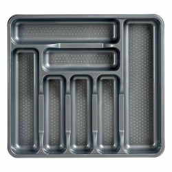 Cutlery Organiser Kinvara 041188 Grey Plastic 39 x 5 x 42,5 cm (15 Units)