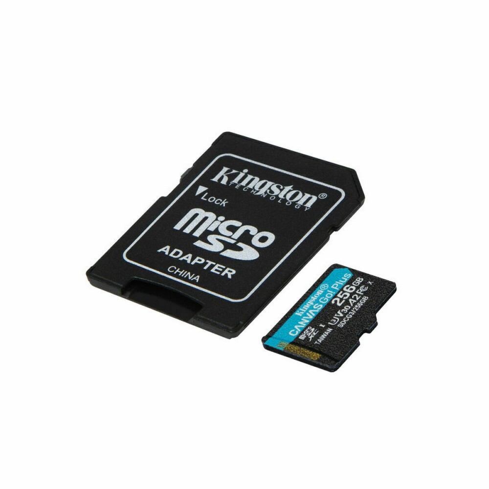 Micro SD Memory Card with Adaptor Kingston Canvas Go! Plus 256 GB UHS-I