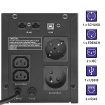 Système d'Alimentation Sans Interruption Interactif Qoltec 53770 900 W