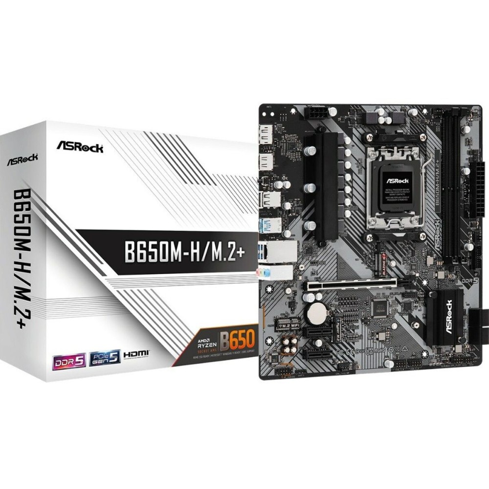 Carte Mère ASRock B650M-H/M.2+ AMD AM5 AMD AMD B650