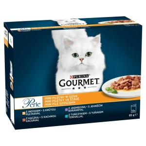 Katzenfutter Purina Gourmet Perle Thunfisch Truthahn Lamm Ente 12 x 85 g